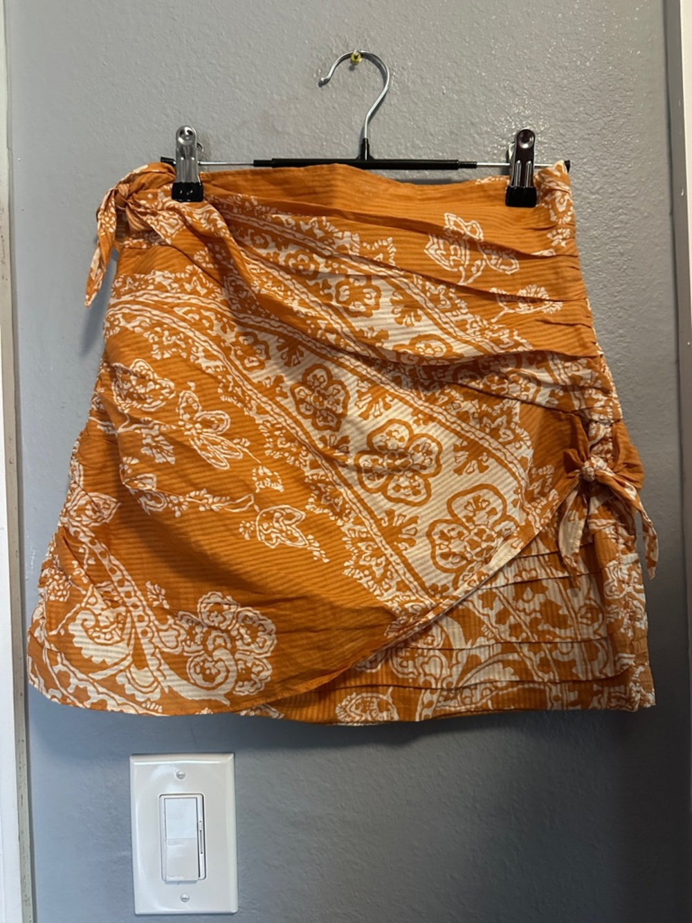 NWT & NWOT Zara printed co-ord skirt set in burnt orange. - Picture 7 of 11